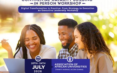 AAU TO HOST EXECUTIVE LEADERSHIP WORKSHOP ON DIGITAL TRANSFORMATION FOR HIGHER EDUCATION LEADERS IN AFRICA
